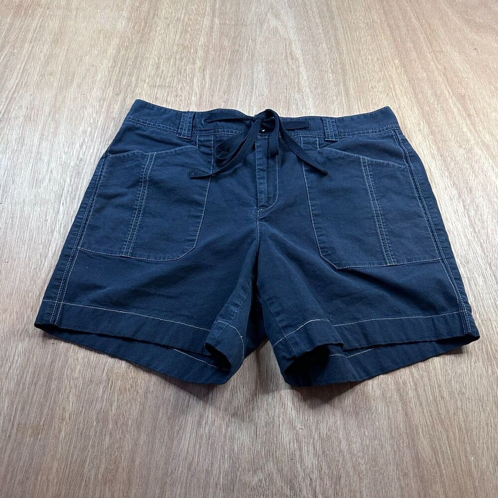 Dockers Women’s Black Shorts Size 6 Drawstring Casual Stretch